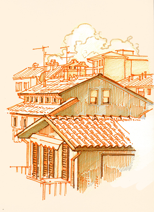 крыши Бергамо