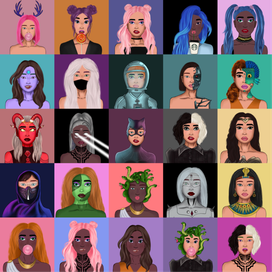 Digital NFT avatars 