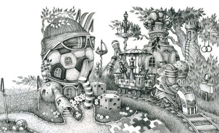 Эскиз для росписи стены