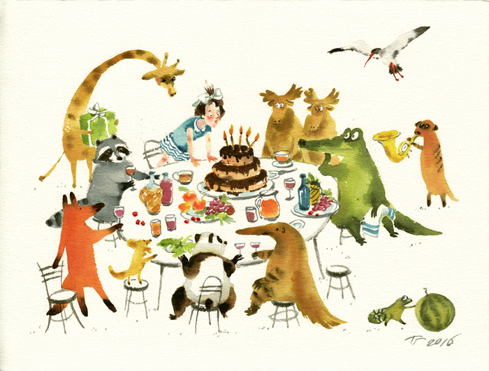 Таня, задувай свечи, загадывай желание!