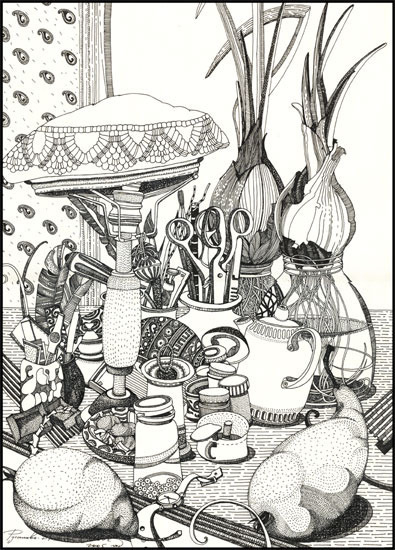 Натюрморт с лампой