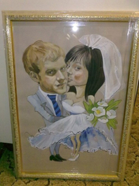 Свадебный шарж