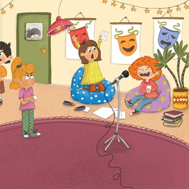  Иллюстрация для Турецкого Детского Журнала (разворот)