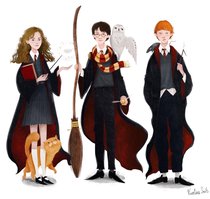 Harry Potter, Hermione Granger, Ronald Weasley