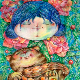 счастье, кот и колбаса