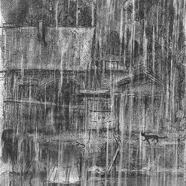 Чёрный дождь чёрный кот..