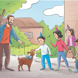 Коза в подарок