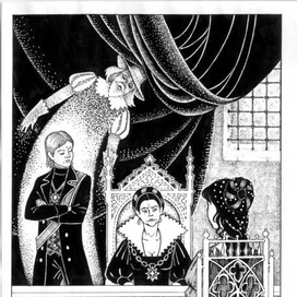 Иллюстрация к роману Брониславы Вонсович "Вы все жжете"  3т