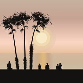 море на закате