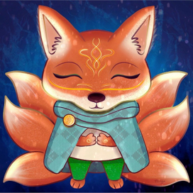 Лиса дух леса. Персонаж лисёнок 