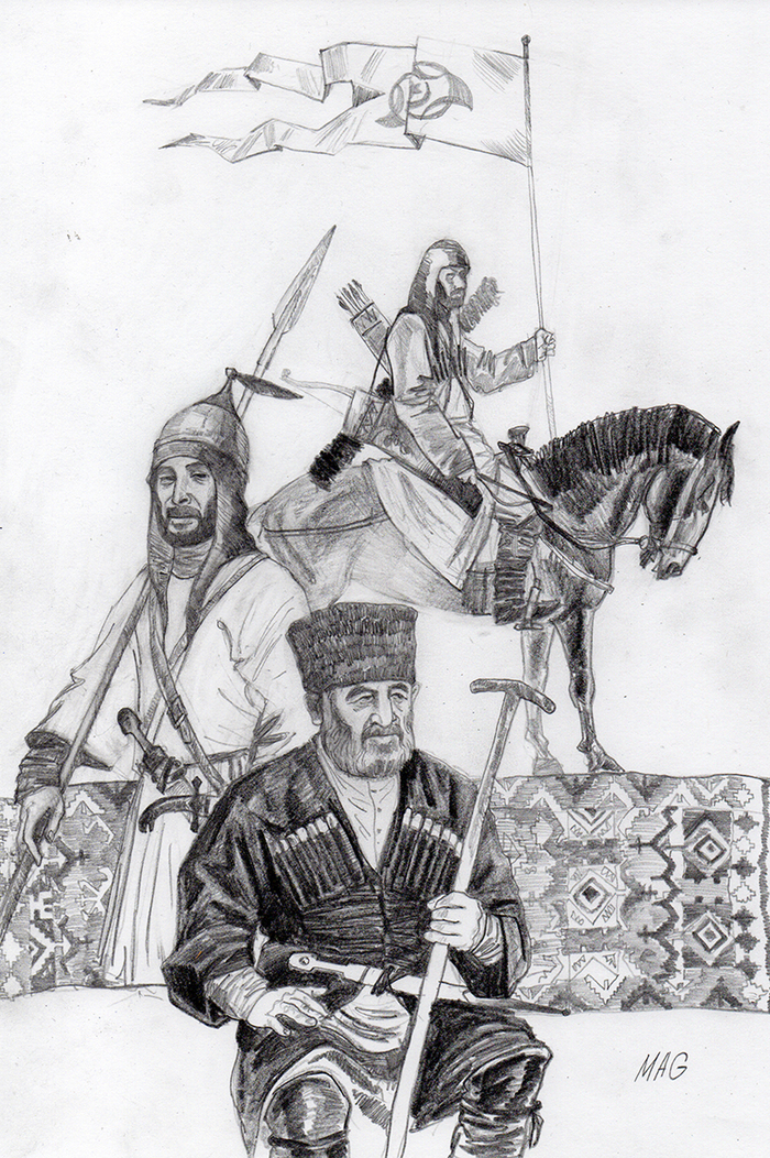 Иллюстрация к книге "Кумыки. Племя Гуэнов."