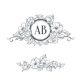 свадебная монограмма