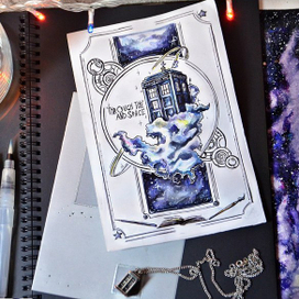 Иллюстрация по сериалу "Доктор Кто - Тардис".