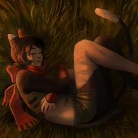 Изуцуми из аниме "Подземелье вкусностей"