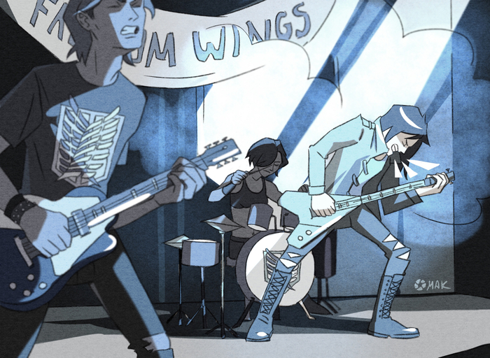 Attack on titan rock band