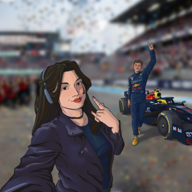 Фанатка формулы 1