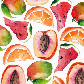 Паттерн с фруктами
