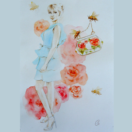 Девушка в цветах 1