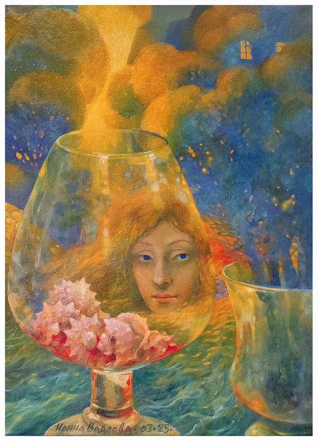 Две вазы на подоконнике