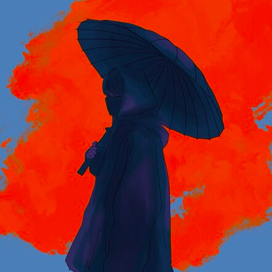 Тень под дождём