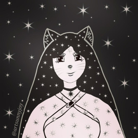 Star cat girl