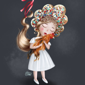 Девочка с Петухом