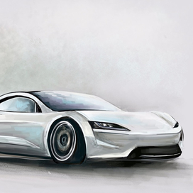 Белый автомобиль