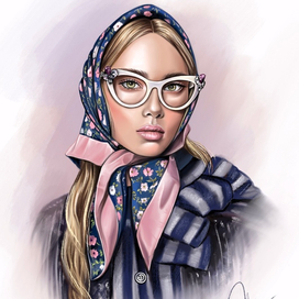 Девушка в платке