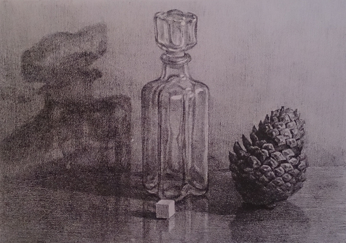 натюрморт с шишкой