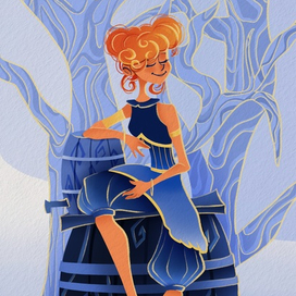 Рыжеволосая девушка