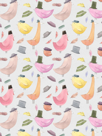 птички в шляпках