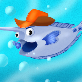 Персонаж Рыба-единорог 