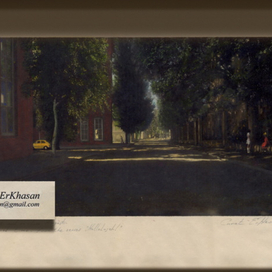 Август. акварель.