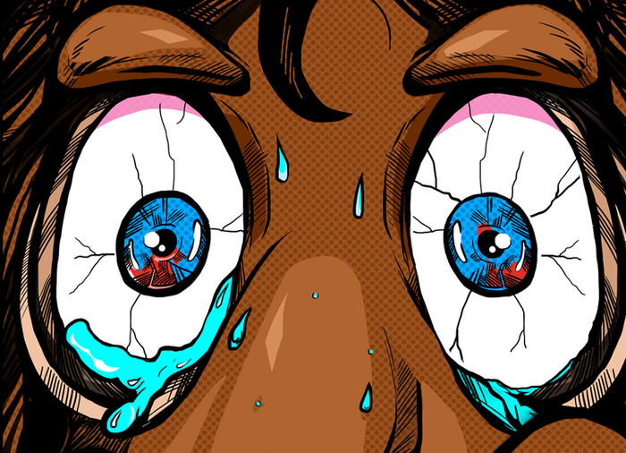 Конь удивление