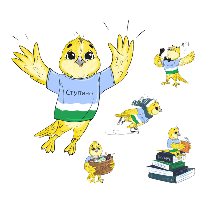 Персонаж для детской книги, соколик Стёпа