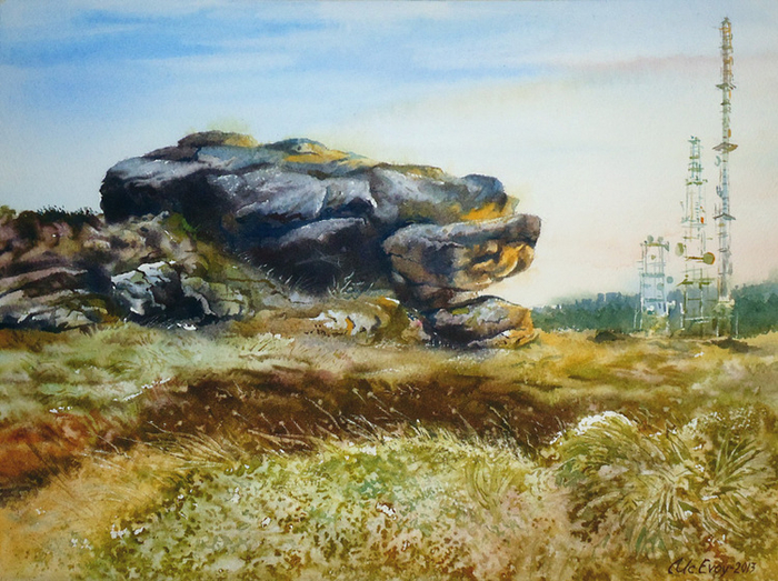 Камни в горах Ирландии.Графство Wichlow