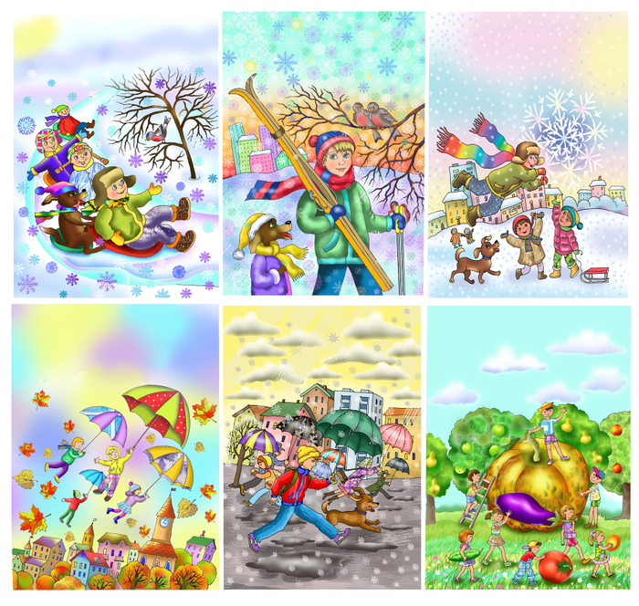 Обложки к детскому журналу