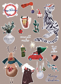 Новогодние стикеры