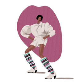 fashion illustration flat