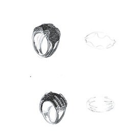 Эскиз кольца. 