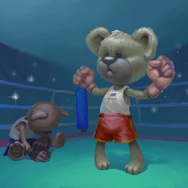 Плюшевый бокс