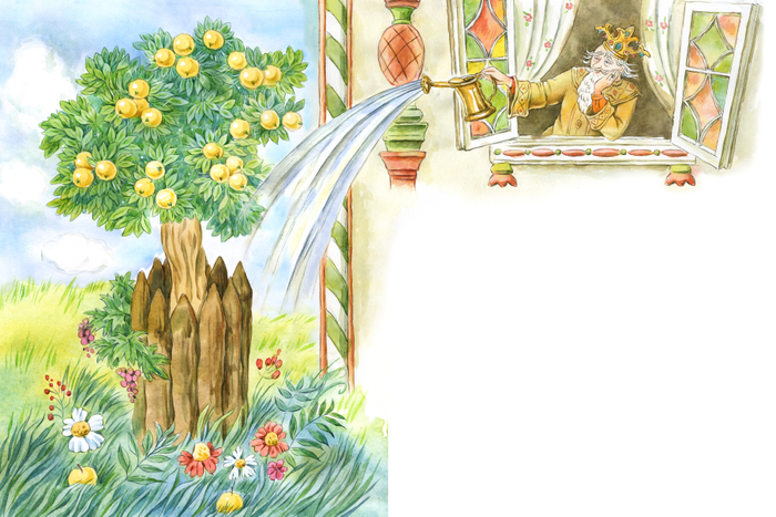 Любимая яблоня. К сказке "Иван царевич и Серый волк"