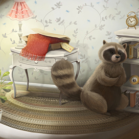 Иллюстрации для Лев и Енот