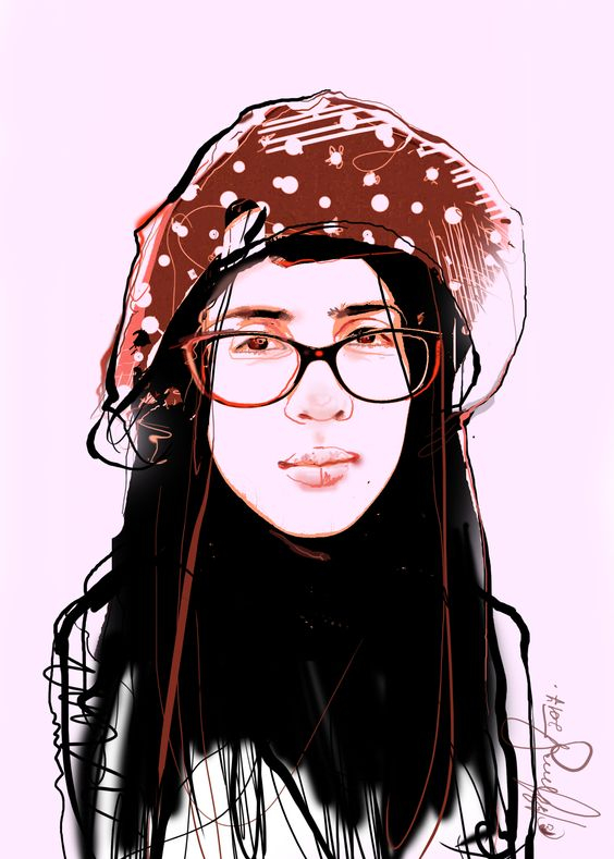 Porträt ihrer Tochter. 2018