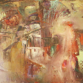 красный деревенский пейзаж