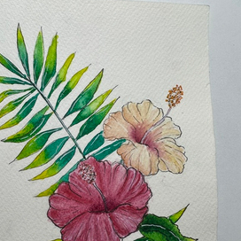 Цветы в акварели