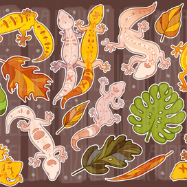 Стикеры "эублефары"