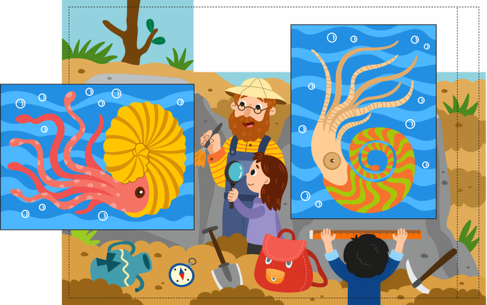 Иллюстрация для детской рабочей тетради