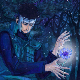 Цветок и снег