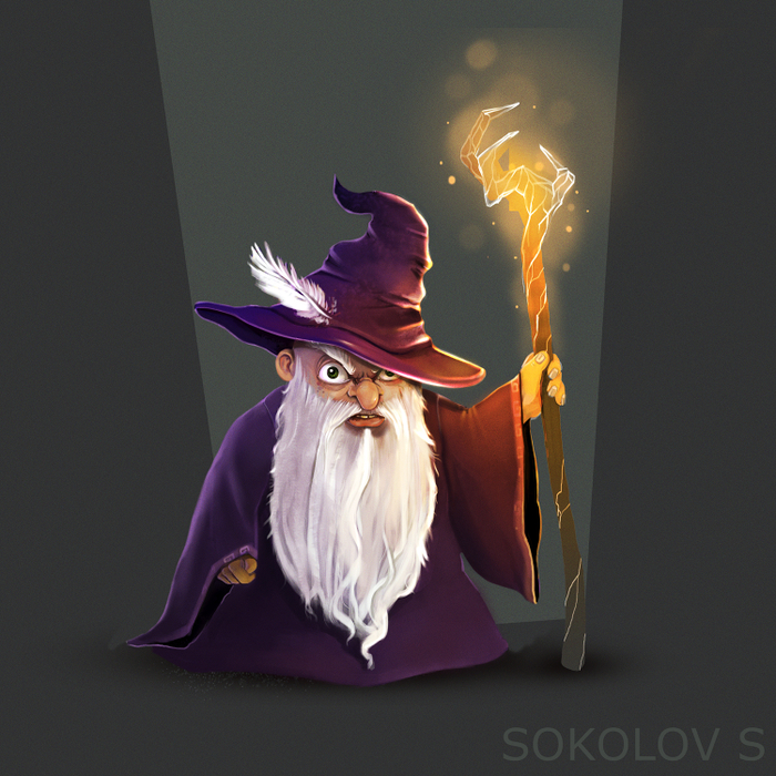 Злой волшебник рисунок